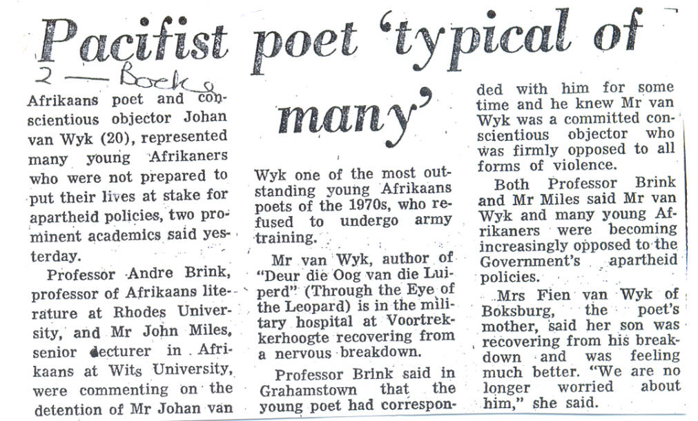 Pacifist poet 'typical of many'